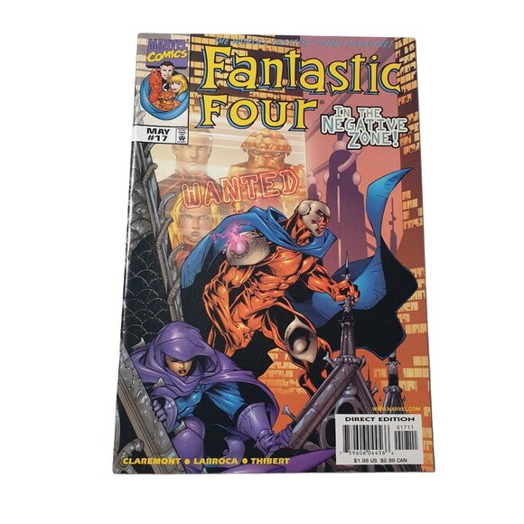 Marvel Comics Other - Fantastic Four 17 In The Negative Zone May 1999 Comic Book Collector Bag Boarded